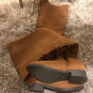 Size 8 thigh high boots. Just fab